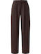 Women's Fabric Trousers Brown
