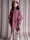 Kinderkleid Gestrickt Fuchsie