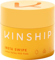 Kinship Insta Swipe Dischete cu lămâie și miere pentru tonifierea feței cu AHA 45 bucăți