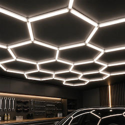 GloboStar LED Kommerzielle Lineare Beleuchtung Decke 6W Naturweiß IP20 mit Dimmbarer Leistung M44xY3.5cm