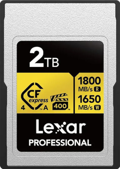 Lexar Pro Gold VPG400 CFexpress 2TB 1800MB/s