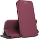 Husă Telefon Piele Artificială Burgundy Book Galaxy A15 Oppo A15 / A15s