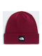 Dock Worker Recycled Beanie Unisex Mütze Geflecht in Burgundischer Farbe