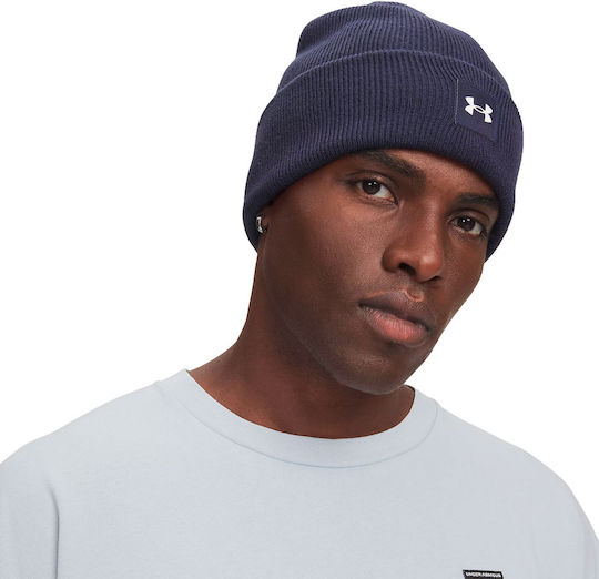 Männer Beanie Strickmütze in Blau Farbe