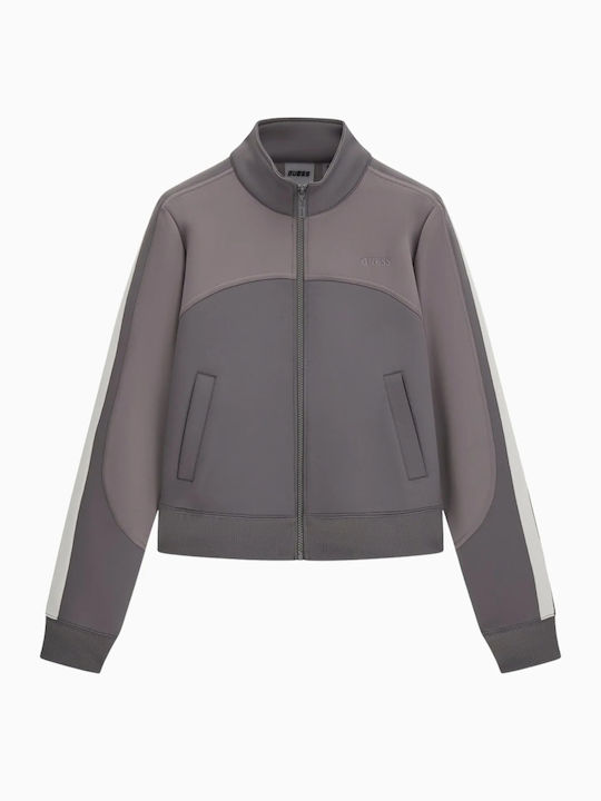Kurze Damen Strickjacke Purple Fog