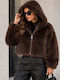 Short Women's Fur Chocolate
