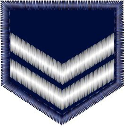 S 45 Sew-On Badge Deputy Sergeant Non-Detective Flight Velcro Hellenic Police
