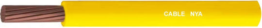 Electrical Cable Nya H07v-r 1x10mm² Yellow Multicore Top Set 100