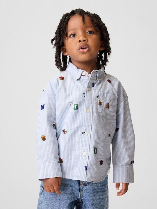 GAP Kinderhemd Langärmelig Blue Oxford