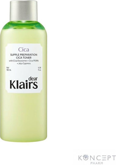 Dear, Klairs Supple Preparation Течен Тоник за Лице с Центела Азиатика и Церамиди 180 мл
