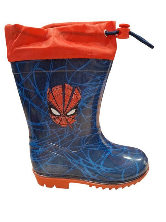 Cizme de cauciuc copii Spiderman Albastre