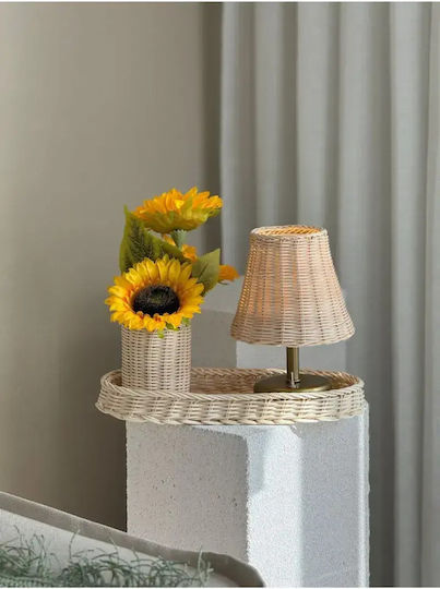 SteweHome SteweHome Tischlampen für E14 Fassung mit Beigem Hut und Goldener Basis 4 Stück