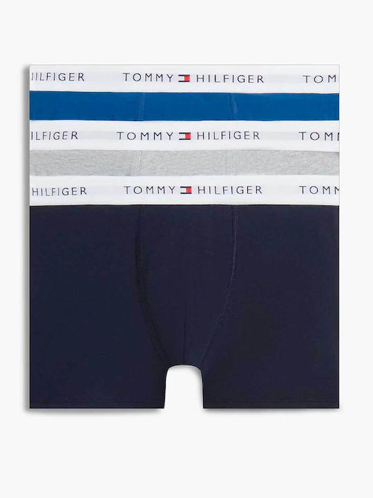 Tommy Hilfiger Комплект Детски Боксерки 3 Броя Сив H Opulent Blue Navy Blue Tommy Hilfiger Комплект Детски Боксерки 3 Броя Сив H Opulent Blue Navy Blue