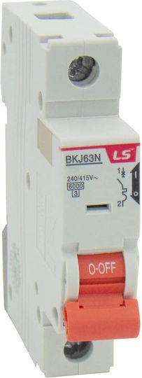 Ασφαλεια Ραγας 1p D 2a 6ka 240/415vac Bkj63n Lg Σετ 12