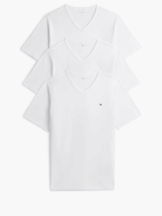 Мъжки Тениски Къс Ръкав White/white/white 3Pack