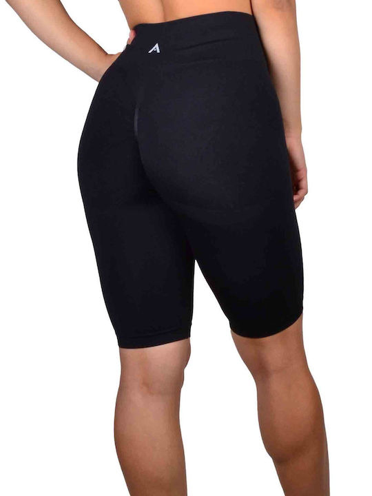 Training Women's Bike Firming High Waist & Push Up Black Leggings