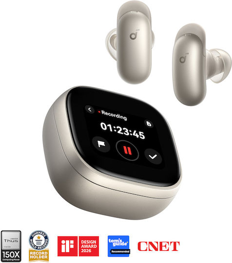 Anker Liberty 5 Pro Max Căști Bluetooth Handsfree In-ear cu Rezistență la Transpirație și Husă de Încărcare Titanium Gold