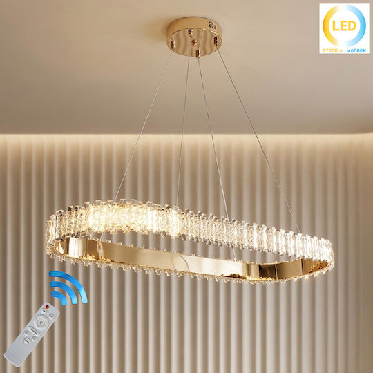 Keskor Ceiling Light Gold LED 92x30cm