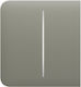 Ajax Side Button 2-Gang Olive Side Front Plate Frame 2 3 4 Or 5 Positions of Wireless Double Light Control Switch Olive