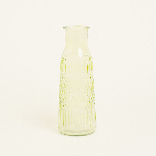 Beauty Home Βάζο Γυάλινο Πράσινο 9.5x9.5xΥ25.5cm Beauty Home Βάζο Γυάλινο Πράσινο 9.5x9.5xΥ25.5cm