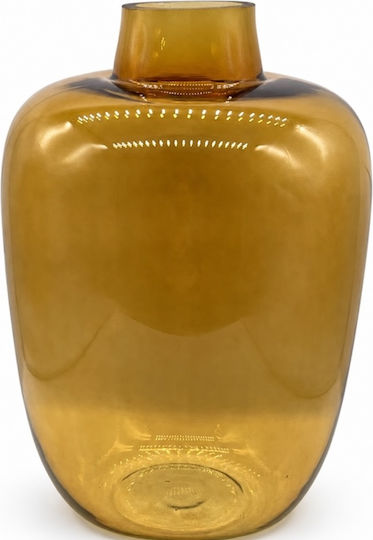 Dekorative Vase Glas Gelbe 25xH36,5cm