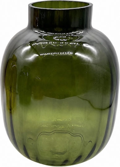 Dekorative Glasvase Grüne F15,5xH20cm