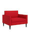 vidaXL Relax Sessel aus Künstliches Leder Rot 105x84x91cm