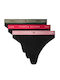 Βαμβακερά Γυναικεία String 3Pack Little Rosey/viv Pink/u Sage