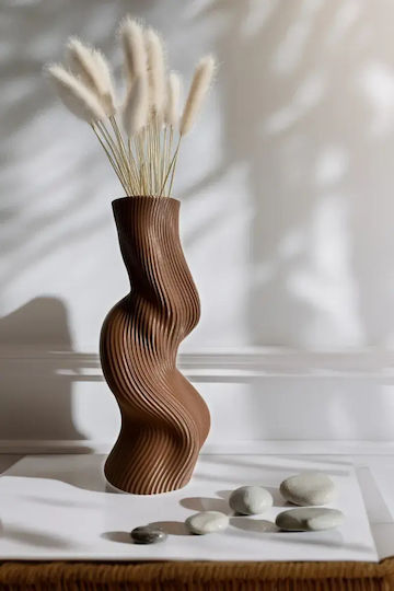 SteweHome Decorative Plastic Vase Y23cm Various Colors