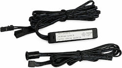 Intra Ir Διακόπτης Πόρτας Led 12/24v 36/72w Μαύρος