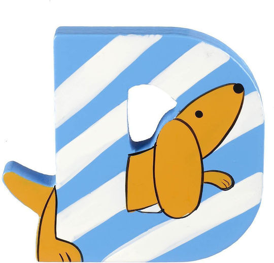 Baby Oliver Dekorativer Buchstabe Orange aus Holz