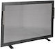 Viometal Metallic Fireplace Screen 80x53cm Black