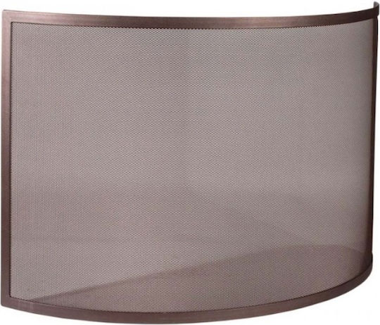 Viometal Metallic Fireplace Screen 80x53cm Bronze