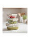 5Five Set of Beige Glass Lunch Boxes 3 Pieces