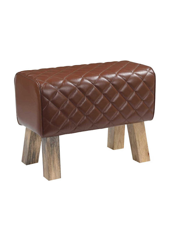 Дървена Градинска Пейка с Макси Подложки 60x30x45см