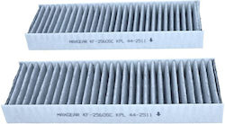 Φίλτρο Καμπίνας Citroen C4 Iii Opel Corsa F Mokka Peugeot 2008 Ii 07.19 Σετ 2 Τεμαχίων Silver Carbon Ιόντα Αργύρου