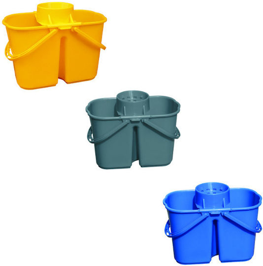 Mop Eimer mit Auswringer Kunststoff Gewicht 15lt Blau