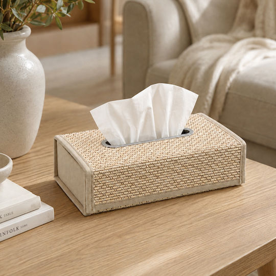 5Five Suport Pentru Șervețele Bej 26x14x8cm 220337B