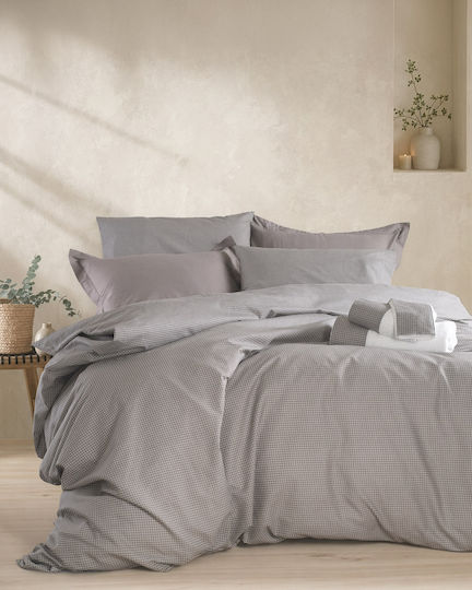 Rythmos Imperial Σετ Σεντόνια Υπέρδιπλα 230x260εκ. Γκρι (4τμχ)