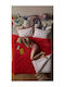 SteweHome Hemi Double Quilt 195x215cm Red