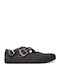 Suede Damen Ballerinas Mit Riemen Graue