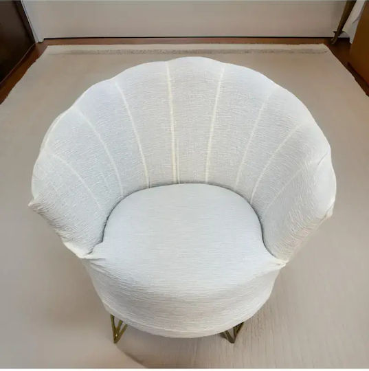 SteweHome Ελαστικό Κάλυμμα Πολυθρόνας Λευκό 60x85cm