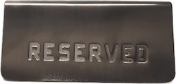 Tabletop Tischschilder Reserviert Inox 12x5,3cm 6-73562