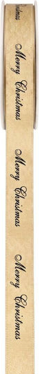 Iliadis Christmas Ribbon Merry Gold 2500x1.5cm