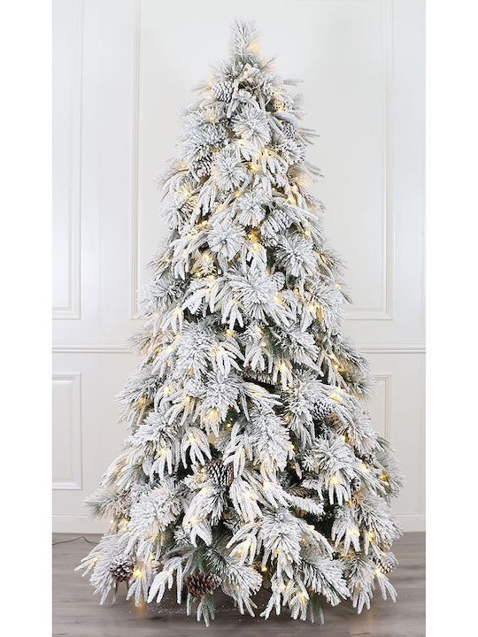 Коледно Дърво Pre-Lit Snowy Wonderland Чадър 270см. с LED Осветление Бяло