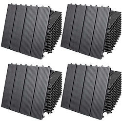 Casaria Материал за Градински Настилки от WPC 30x30см 994420