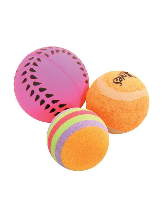 Zolux Cat Toy Set 3 Balls Various 4 Cm