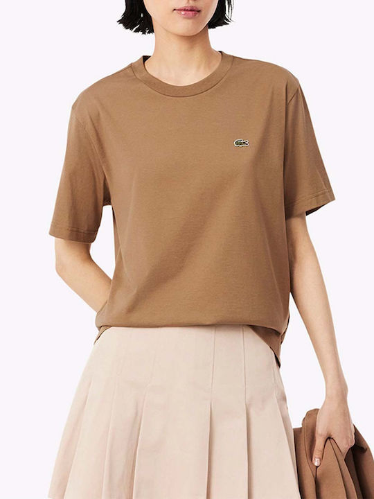Lacoste Tricou damă Sandybrown