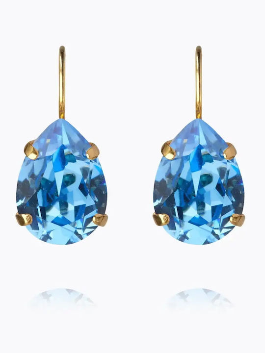Mini Drop Klemme Ohrringe Dunkelblau Mini Drop Klemme Ohrringe Dunkelblau