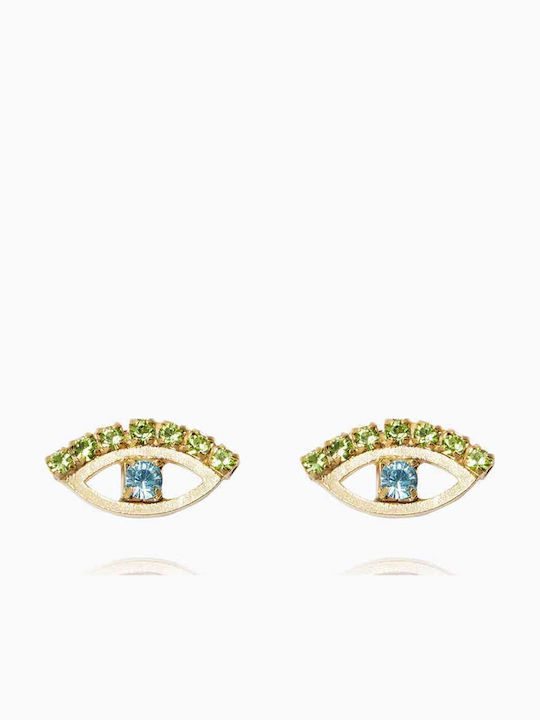 Petite Griechische Augen Ohrringe Grüne + Blaue